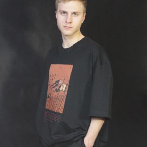 Колос: Футболка свободная "Побоище" черная