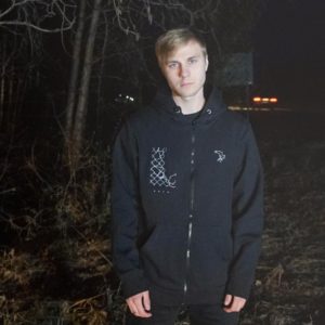 Колос: Зип худи "Воля" черное