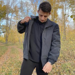 Колос: Ветровка утепленная "Базовое" черная